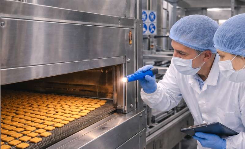 Audit hygiène agroalimentaire sur le terrain – inspection des équipements en production