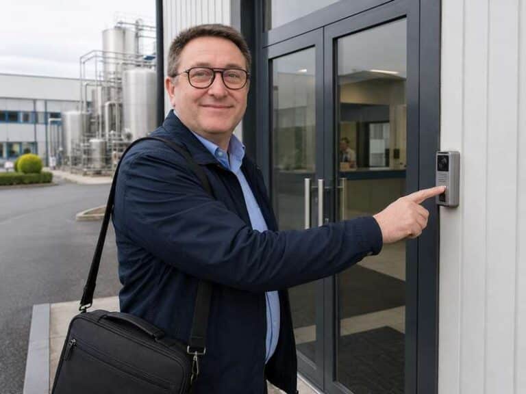 Audit inopiné agroalimentaire – auditeur arrivant sur un site de production sans préavis