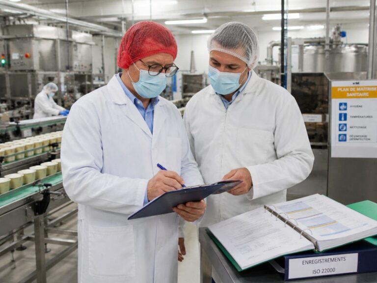 Audit interne ISO 22000 réalisé dans une usine agroalimentaire