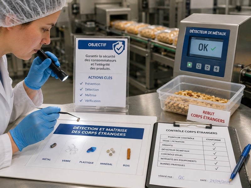 Prévention et maîtrise des corps étrangers en industrie agroalimentaire