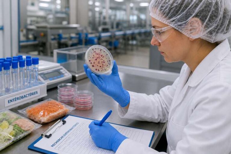 Analyse d’entérobactéries dans un laboratoire qualité agroalimentaire
