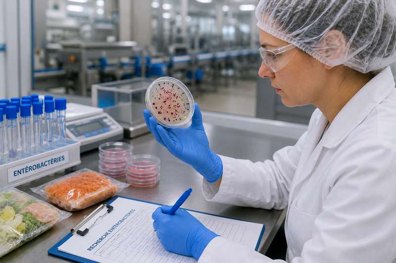 Analyse d’entérobactéries dans un laboratoire qualité agroalimentaire