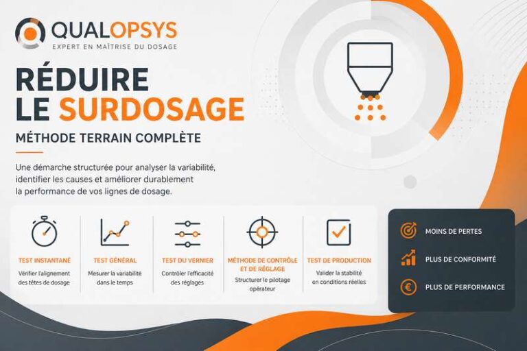 Méthode terrain pour réduire le surdosage en agroalimentaire et maîtriser la variabilité du dosage