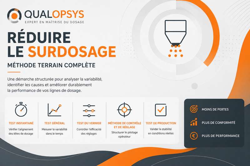 Méthode terrain pour réduire le surdosage en agroalimentaire et maîtriser la variabilité du dosage